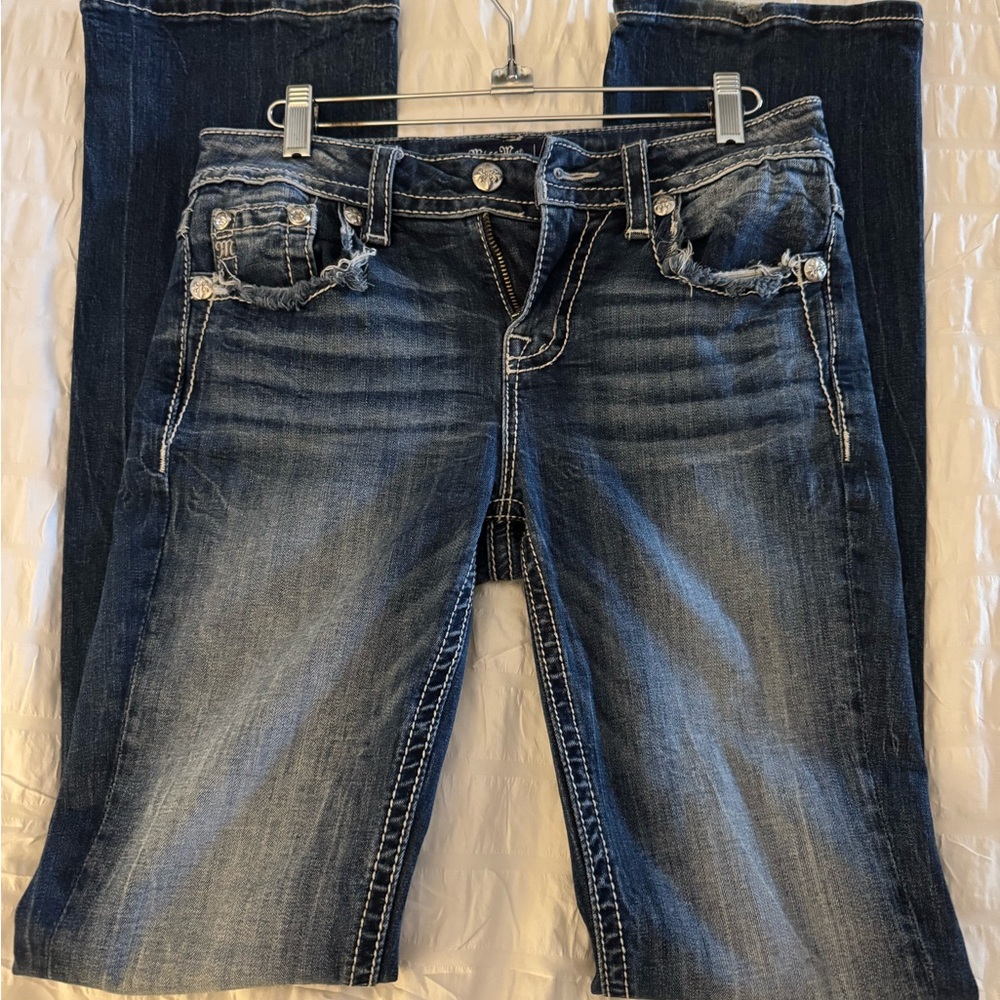 Miss Me Dark Blue Boot Cut Jeans